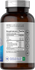 Supplement bottle with label showing 'Supplement Facts' and various icons on a white background