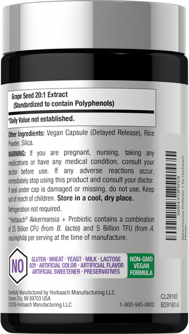 View 3 Akkermansia Muciniphila Probiotic | 90 Capsules