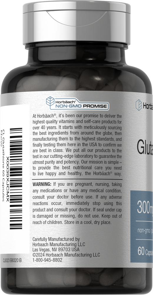 Glute Lab Las Vegas Glutathione 300mg Per Serving 60 Capsules