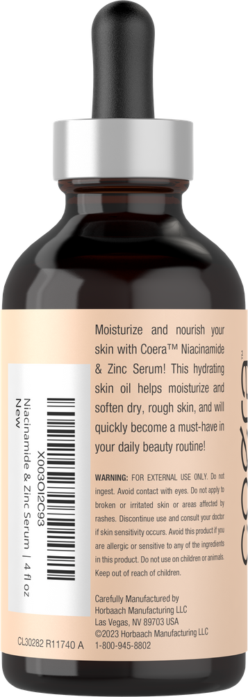 Serum bottle with dropper labeled 'Coera' on a white background