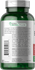 Green supplement bottle with label on a white background