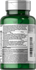 Green supplement bottle with label on a white background