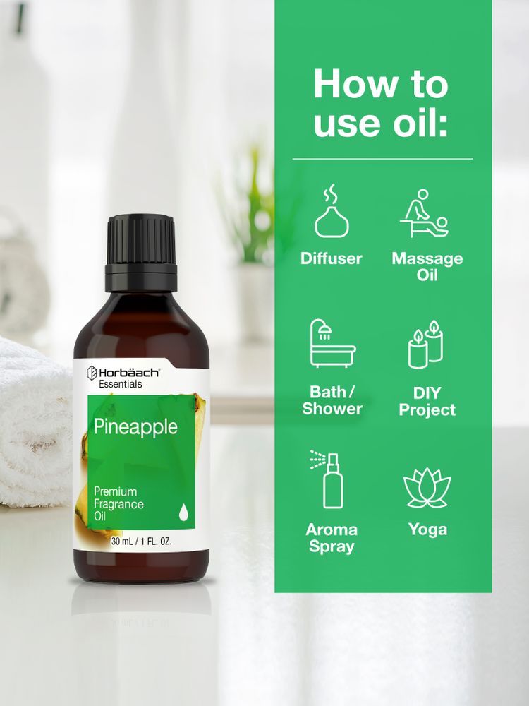 Pineapple Premium Fragrance Oil, 1 fl oz (30ML) Dropper Bottle