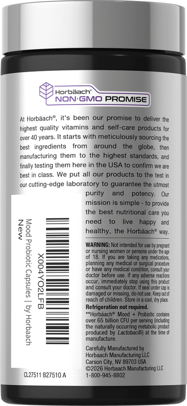 View 3 Mood Probiotics for Women and Men | 65 Billion CFU
