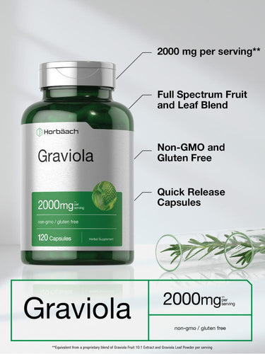 Graviola Extract 2000mg | 120 Capsules