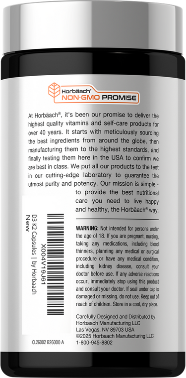 View 3 Vitamine D3 K2 5000 UI | 120 Capsules