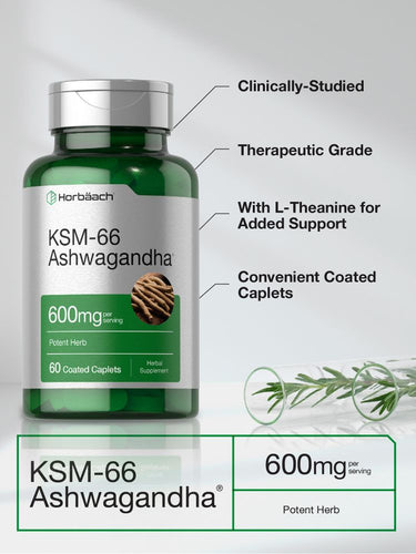 KSM-66 Ashwagandha 600mg | 60 Caplets