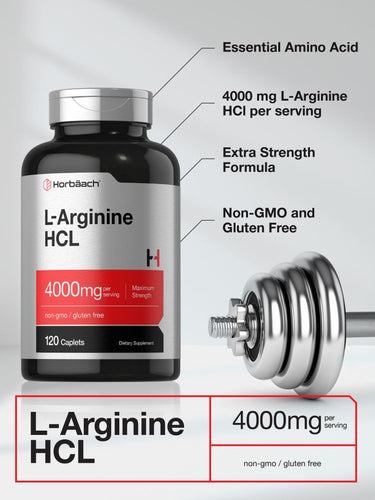 L-Arginine 4000mg | 120 Caplets