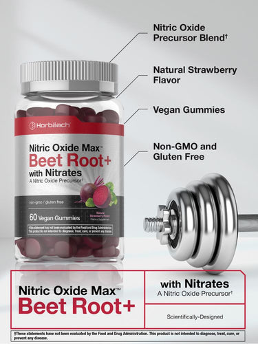 Nitric Oxide Supplement with Beet | 60 Gummies