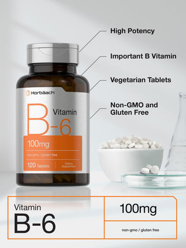 Vitamin B-6 100mg | 120 Tablets