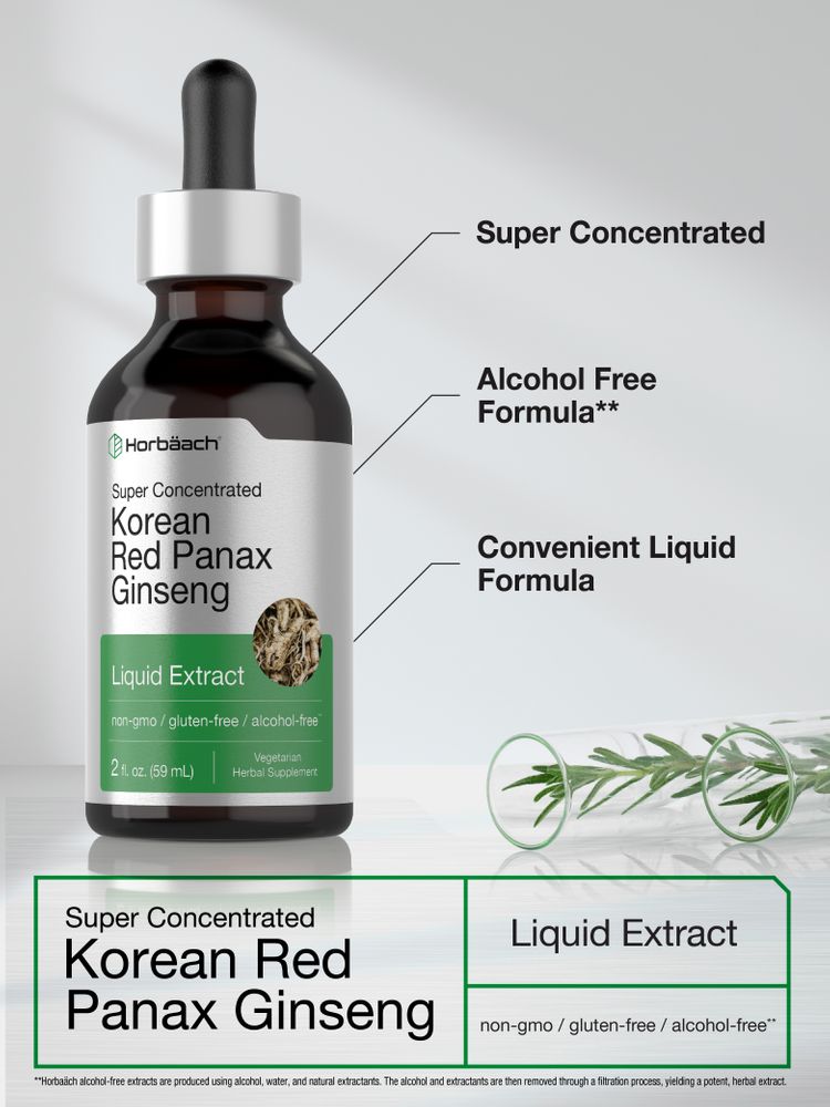 Korean Red Ginseng Extract - 2 fl oz (59 mL) Liquid