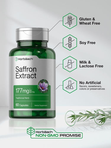 Saffron Extract 177mg | 60 Capsules