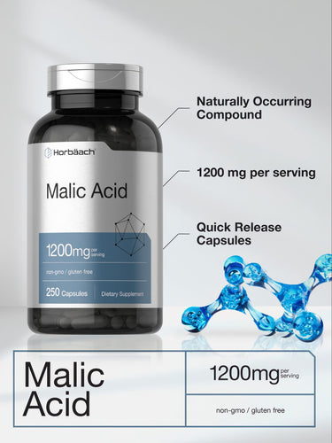View 4 Malic Acid 1200mg per serving | 250 Capsules