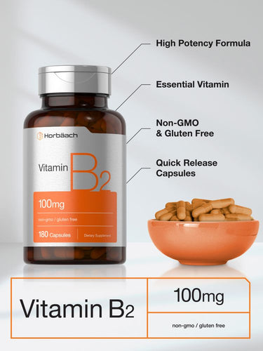 Vitamin B-2 100mg | 180 Tablets