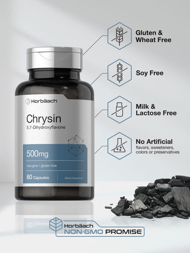 Chrysin 500mg | 60 Capsules