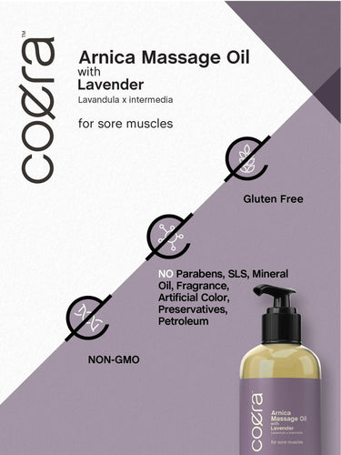 Arnica Massage Oil with Lavender | 8oz Liquid