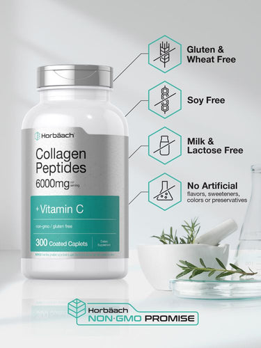 Collagen with Vitamin C 6000mg | 300 Tablets