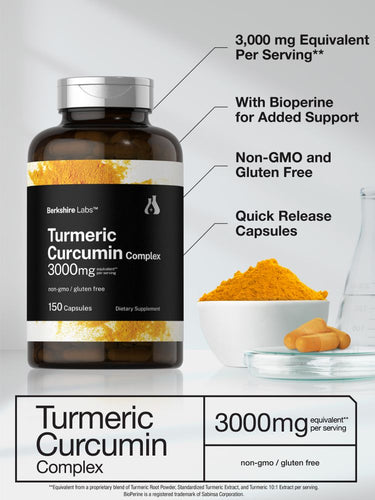 Turmeric Curcumin 3000mg | 150 Capsules