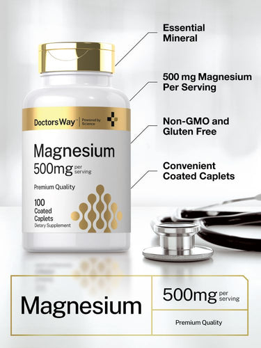 Magnesium 500mg | 100 Caplets