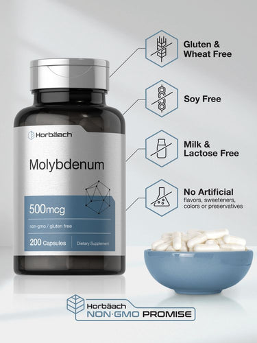 Molybdenum 500mcg | 200 Capsules