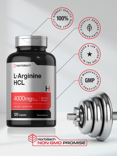 L-Arginine 4000mg | 120 Caplets