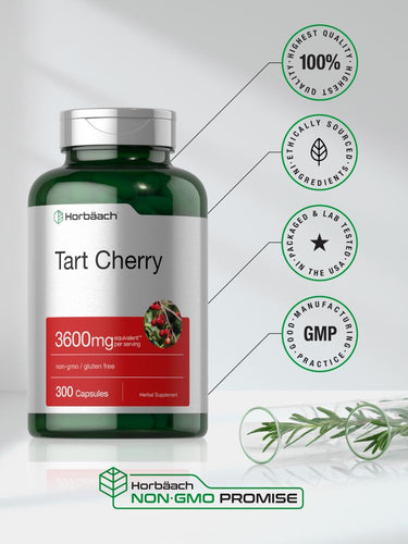 Tart Cherry Extract 3600mg | 300 Capsules