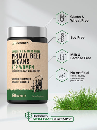 View 5 Beef Organ Supplement for Women | 120 Capsules