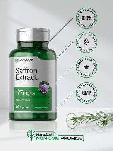 Saffron Extract 177mg | 60 Capsules