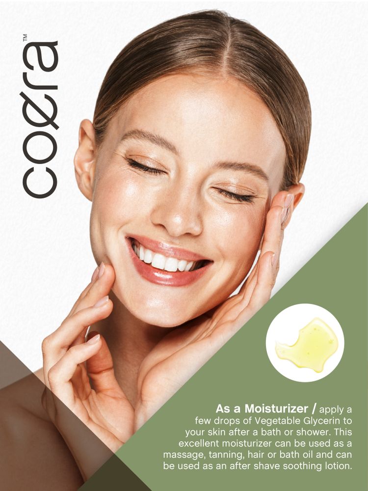 Vegetable Glycerin | 8 fl oz | Moisturizing Oil for Face Hair Skin & Nails | Free of Parabens SLS & Fragrances