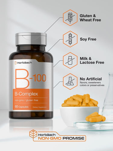 Vitamin B-100 Complex | 60 Capsules