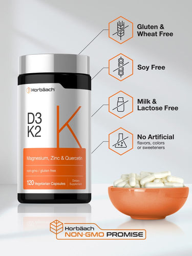 View 5 Vitamine D3 K2 5000 UI | 120 Capsules