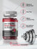 Bottle of Nitric Oxide Max Beet Root gummies with gym equipment and feature icons.
