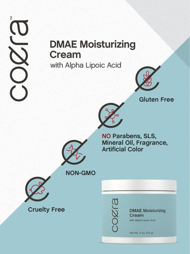 DMAE Moisturizing Cream with Alpha Lipoic Acid | 4oz Cream