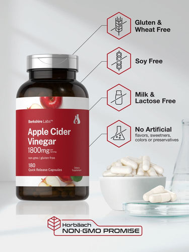 Apple Cider Vinegar 1800mg | 180 Capsules