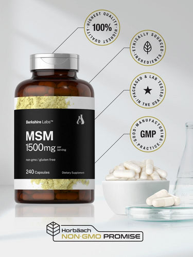 MSM 1500mg per serving | 240 Capsules