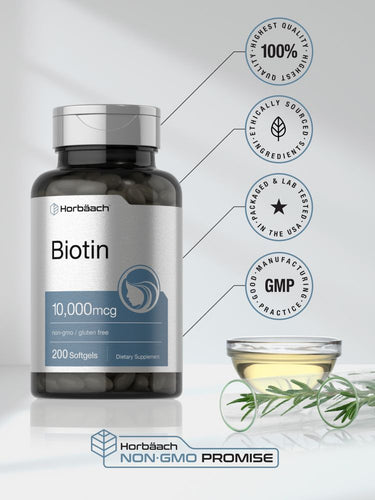 Biotin 10000mcg | 200 Softgels