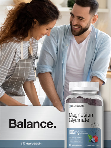 View 6 Magnesium Glycinate 100mg | Sour Berry Flavor