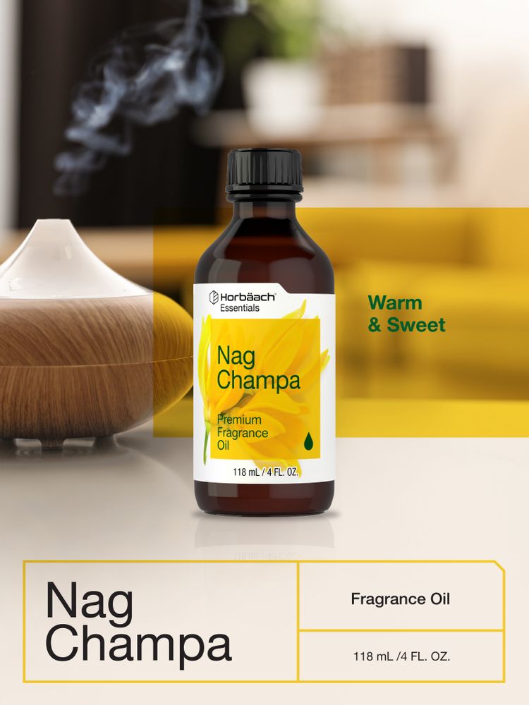 Nag Champa Premium Fragrance Oil, 4 fl oz (118 ml) Bottle & Dropper