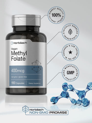 Methyl Folate 400mcg | 150 Capsules