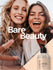 Two women smiling with a Coera skincare bottle on a gradient background, featuring the 'Bare Beauty' brand.