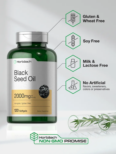 Black Seed Oil 2000mg per serving | 120 Softgels