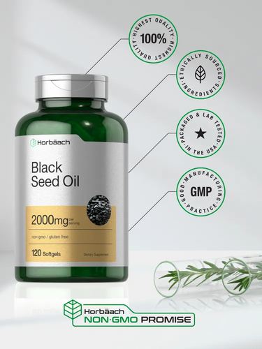 Black Seed Oil 2000mg per serving | 120 Softgels