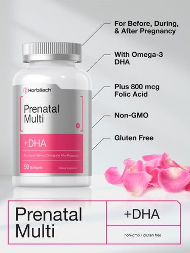 Prenatal with DHA And Folic Acid | 90 Softgels