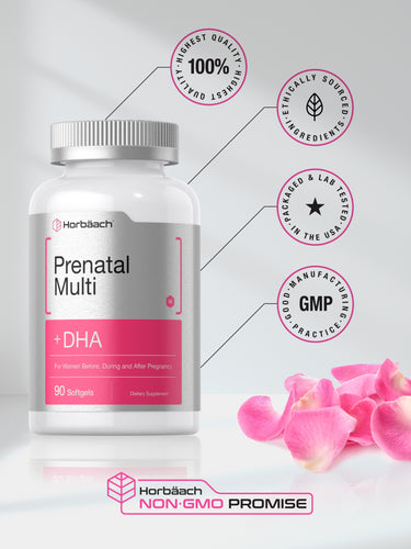 Prenatal with DHA And Folic Acid | 90 Softgels