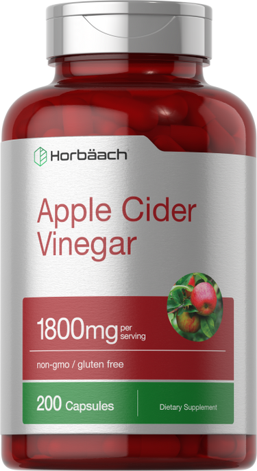 Apple Cider Vinegar | 1800mg | 200 Capsules