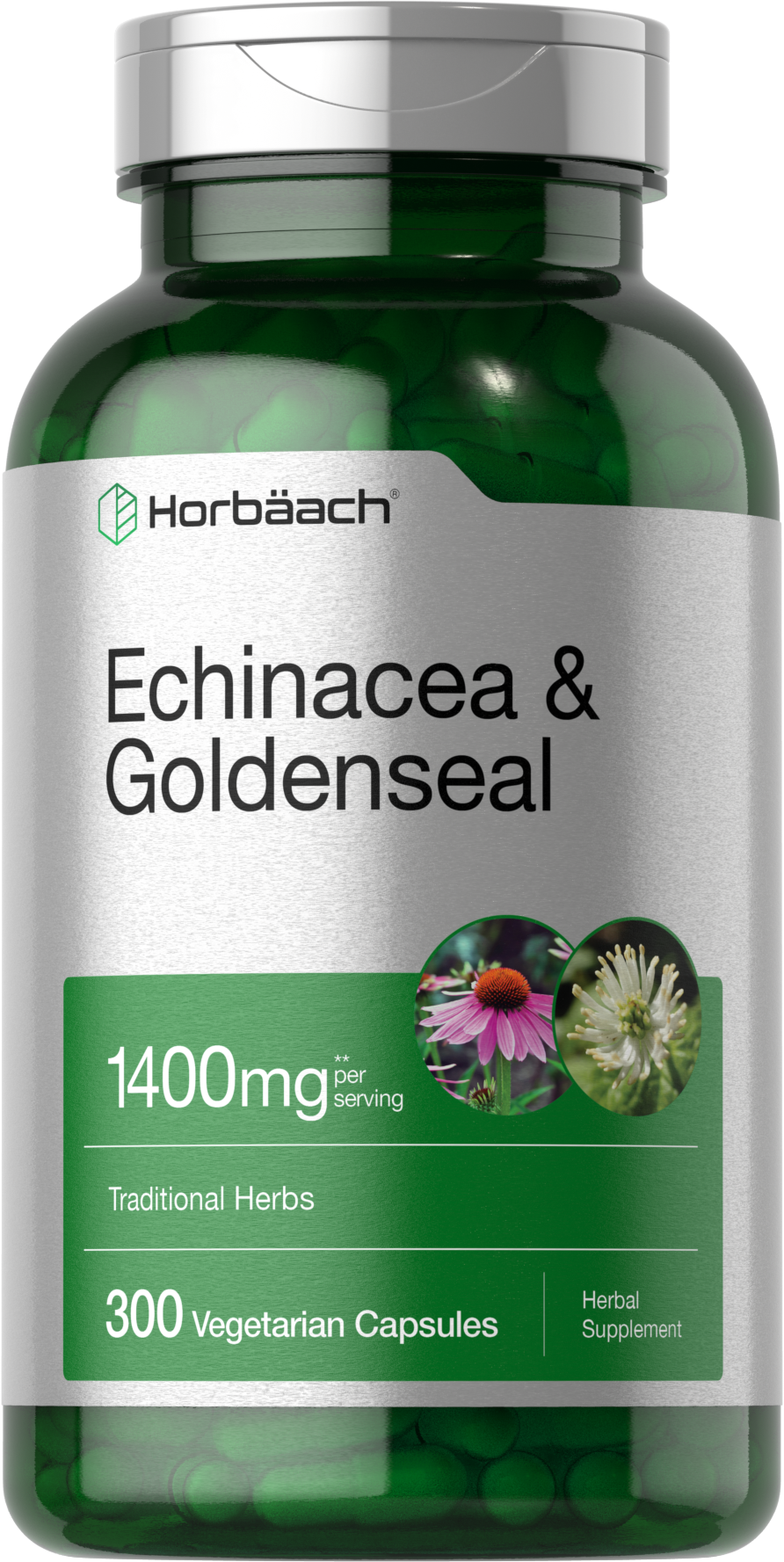 Echinacea Goldenseal 1400mg | 300 Capsules