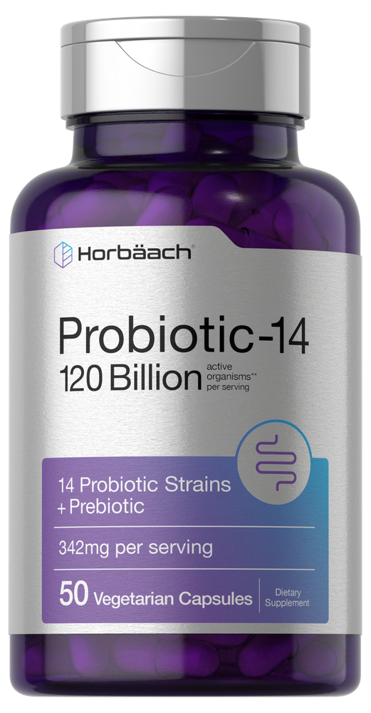 Probiotics 120 Billion CFU | With Prebiotics | 50 Capsules