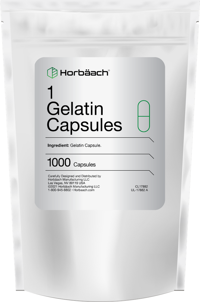 Empty Capsules Size 1 | 1000 Gelatin Pills