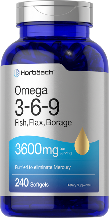 Fish Oil Omega 3-6-9 3600mg | 240 Softgels