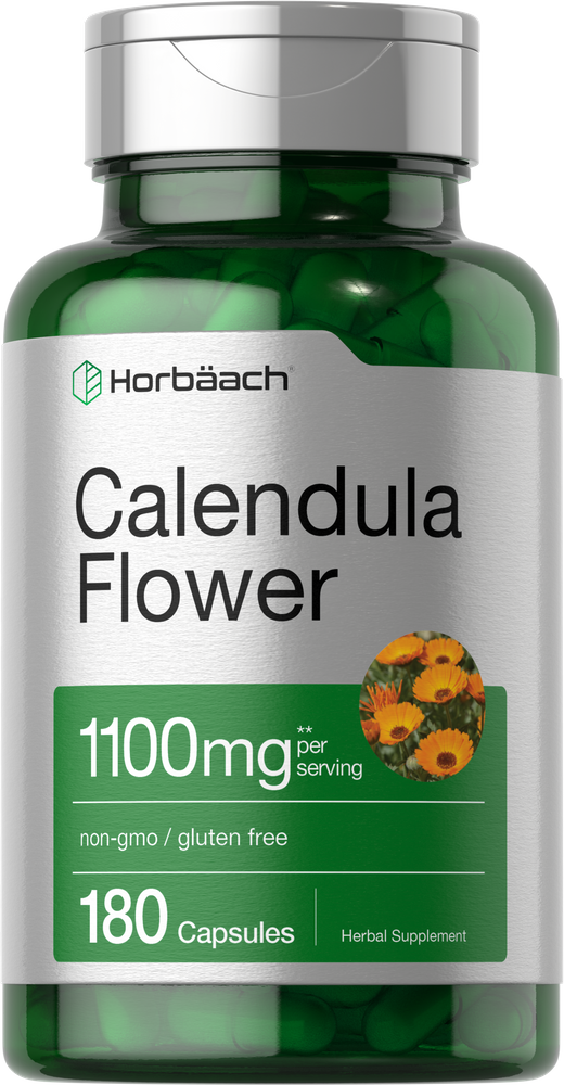 Calendula Flower 1100mg | 180 Capsules